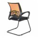 Кресло посетителя Brabix Fly CF-100 ткань оранжевый/черный
