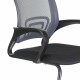 Кресло посетителя Brabix Fly CF-100 ткань серый/черный
