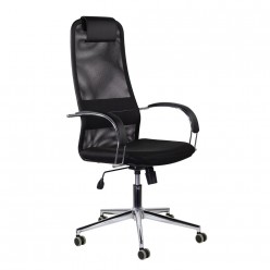 Кресло руководителя Brabix Pilot EX-610 CH ткань/сетка черный