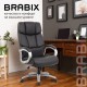 Кресло руководителя Brabix PREMIUM Blocks HD-008 экокожа черный