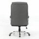 Кресло руководителя Brabix PREMIUM Level EX-527 кожа рециклированная серый