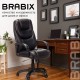 Кресло руководителя Brabix PREMIUM Nord EX-590  экокожа черный