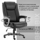 Кресло руководителя Brabix PREMIUM Solid HD-005 кожа рециклированная черный