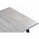 Стол обеденный Woodville Колон лофт 120 25 мм бетон/черный матовый