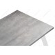 Стол обеденный Woodville Тринити Лофт 120 25 мм бетон/белый матовый