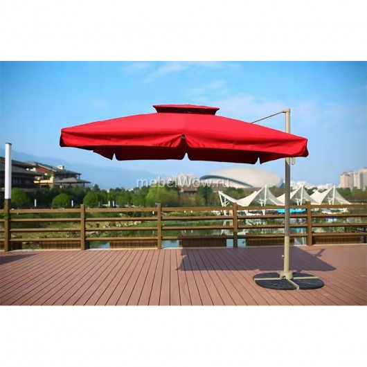 Зонт для кафе Afina AFM-250SB-Bordo (2,5x2,5) бордовый