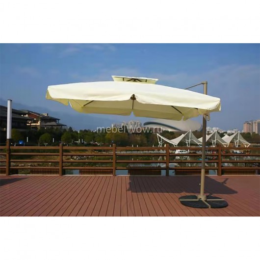 Зонт для кафе Afina AFM-250SLB-Light Beige(2,5x2,5) светло-бежевый