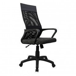 Кресло оператора Riva Chair 1166 TW PL сетка/ткань SY/экокожа черный