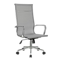 Кресло оператора Riva Chair 6001-1SE сетка серый