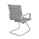 Кресло посетителя Riva Chair 6002-3E экокожа серый