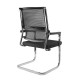 Кресло посетителя Riva Chair D201 ткань/сетка черный