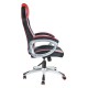 Кресло руководителя Riva Chair 9292H сетка/экокожа черный/красный