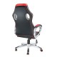 Кресло руководителя Riva Chair 9292H сетка/экокожа черный/красный