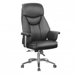 Кресло руководителя Riva Chair 9501 кожа черный