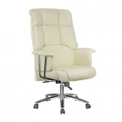 Кресло руководителя Riva Chair 9502 кожа кремовый