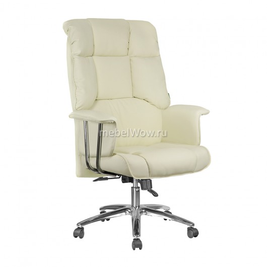 Кресло руководителя Riva Chair 9502 кожа кремовый