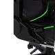 Кресло геймерское Norden Lotus GTS реклайнер экокожа зеленый/черный