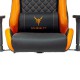 Кресло геймерское Бюрократ Knight Armor экокожа черный/оранжевый