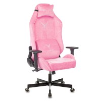 Кресло геймерское Бюрократ Knight N1 Fabric ткань розовый