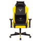 Кресло геймерское Бюрократ Knight Neon экокожа черный/желтый соты