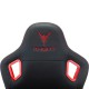 Кресло геймерское Бюрократ Knight Titan экокожа черный/красный