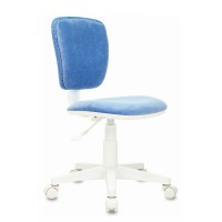 Кресло детское Бюрократ CH-W204NX ткань голубой