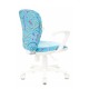 Кресло детское Бюрократ KD-W10AXSN ткань голубой