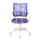 Кресло детское Бюрократ KD-W4 ткань синий аниме
