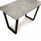 Стол обеденный Столлайн Берн черный/бетон чикаго светло-серый