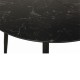 Стол обеденный Столлайн Стенли черный/черный мрамор