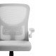 Кресло оператора Woodville Konfi ткань/сетка белый/светло-серый