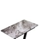 Стол обеденный Woodville Бугун мрамор серый/черный