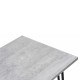 Стол обеденный Woodville Денвер Лофт 120 25 мм бетон/черный матовый