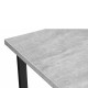 Стол обеденный Woodville Лота Лофт 140 25 мм бетон/черный матовый