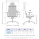Кресло руководителя Метта Samurai SL-3.051 MPES сетка/экокожа белый