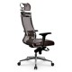 Кресло руководителя Метта Samurai SL-3.051 MPES сетка/экокожа темно-коричневый