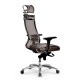 Кресло руководителя Метта Samurai SL-3.05 MPES сетка/экокожа светло-коричневый
