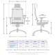 Кресло руководителя Метта Samurai SL-3.041 MPES сетка/экокожа белый