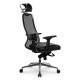 Кресло руководителя Метта Samurai SL-3.041 MPES сетка/экокожа черный