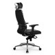 Кресло руководителя Метта Samurai SL-3.041 MPES Черный Плюс сетка/экокожа черный