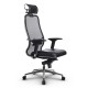 Кресло руководителя Метта Samurai SL-3.041 сетка/кожа черный