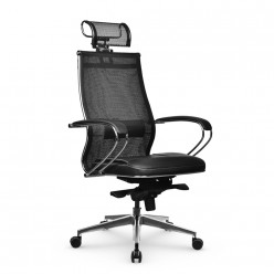 Кресло руководителя Метта Samurai SL-2.051 MPES Черный Плюс сетка/экокожа черный