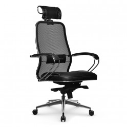 Кресло руководителя Метта Samurai SL-2.041 MPES сетка/экокожа черный