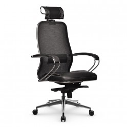 Кресло руководителя Метта Samurai SL-2.041 MPES Черный Плюс сетка/экокожа черный