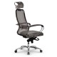 Кресло руководителя Метта Samurai SL-2.04 MPES сетка/экокожа серый