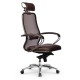 Кресло руководителя Метта Samurai SL-2.04 MPES сетка/экокожа темно-коричневый