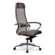 Кресло руководителя Метта Samurai SL-1.041 MPES сетка/экокожа светло-коричневый