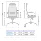Кресло руководителя Метта Samurai SL-1.041 MPES сетка/экокожа серый