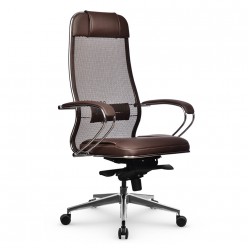 Кресло руководителя Метта Samurai SL-1.041 MPES сетка/экокожа темно-коричневый