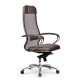 Кресло руководителя Метта Samurai SL-1.04 MPES сетка/экокожа светло-коричневый